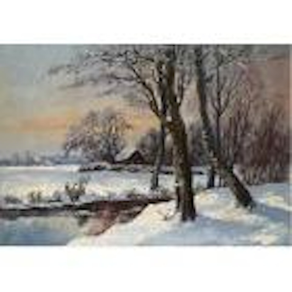 Winter Landscape by Georgij Aleksandrovic Lapschin
