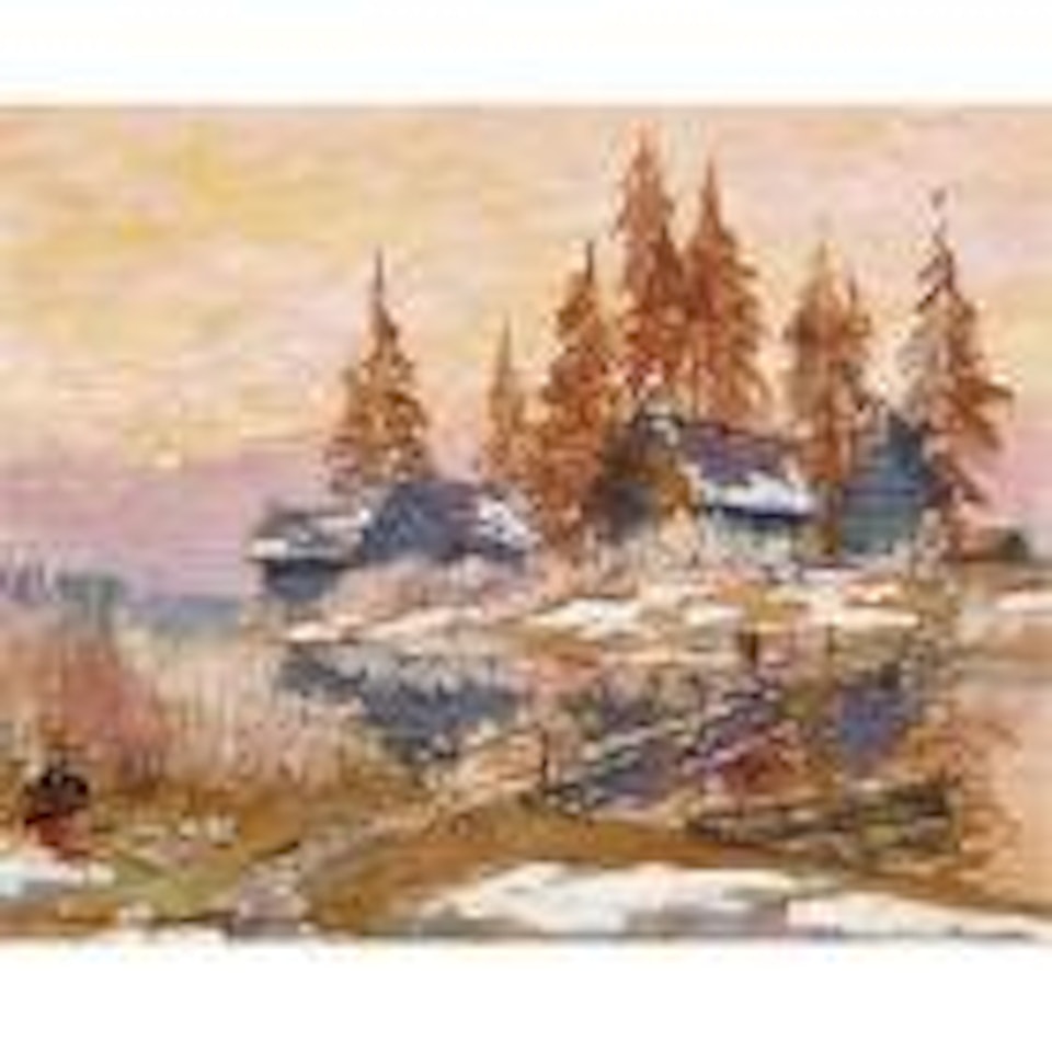 Late Winter by Konstantin Alekseevich Korovin