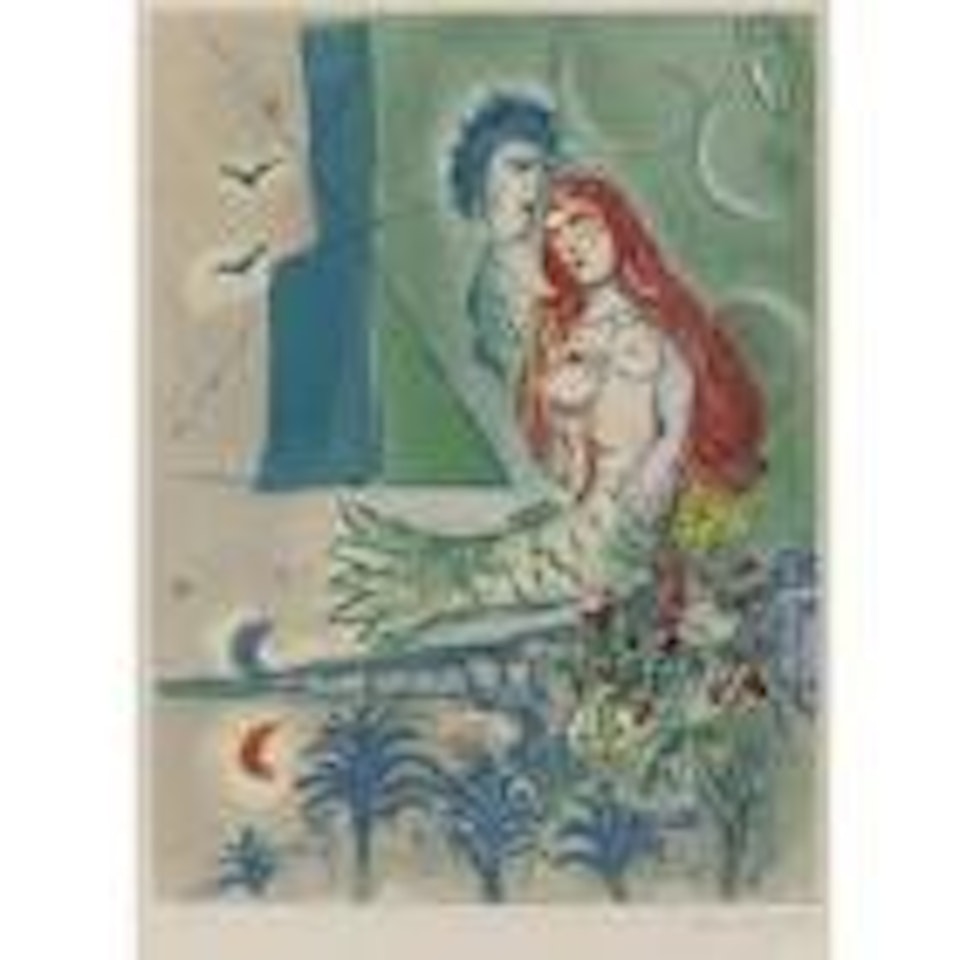 Sirene with poet (M. CS 27) by Marc Chagall by Charles Sorlier
