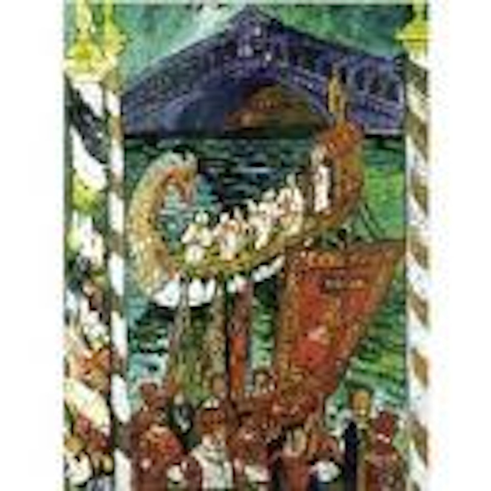 Rialto Bridge by John Bratby