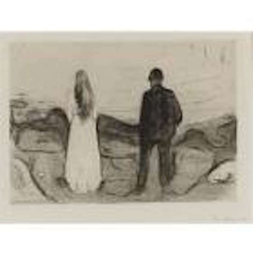 Two human beings, the lonely ones (W. 13) by Edvard Munch
