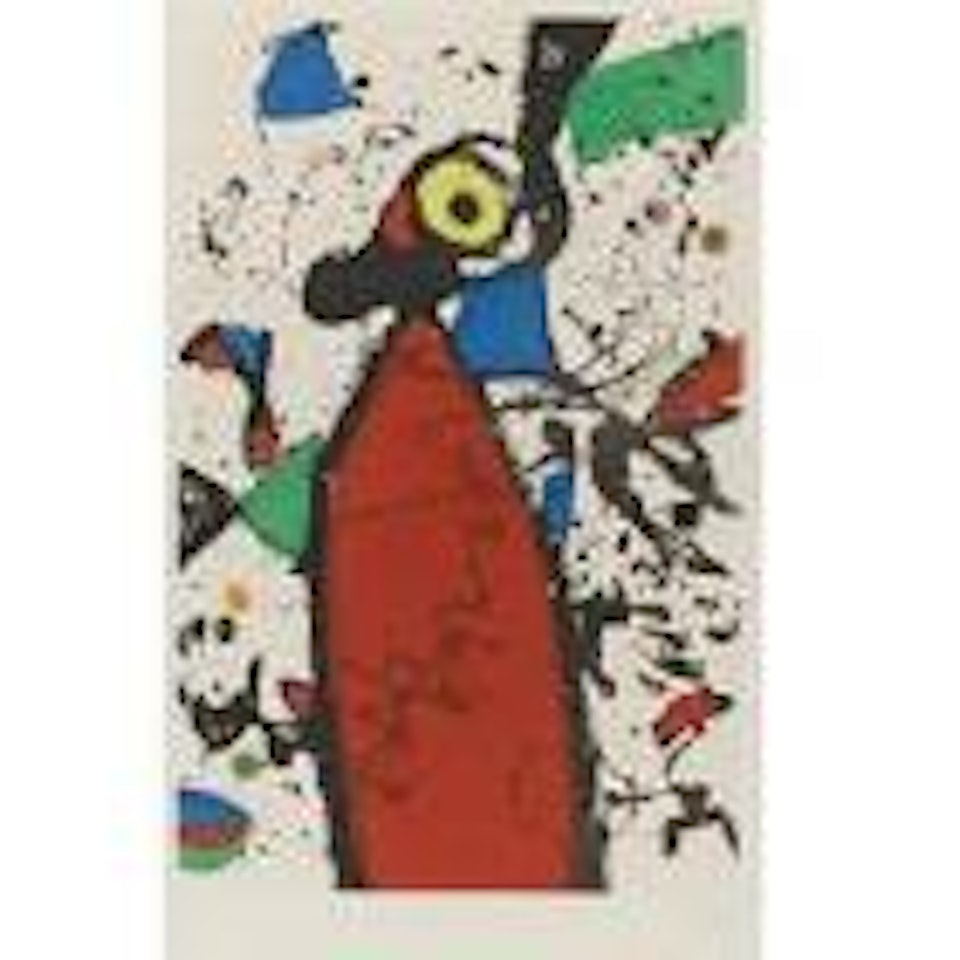 Souris rouge à la mantilla (D. 751) by Joan Miró