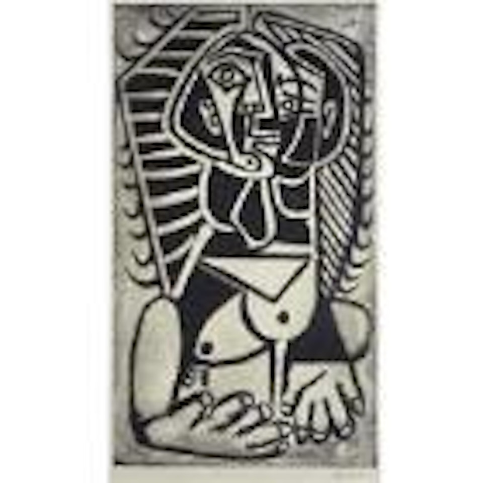 L'Egyptienne (Torse de femme) (B. 736; BA. 906) by Pablo Picasso