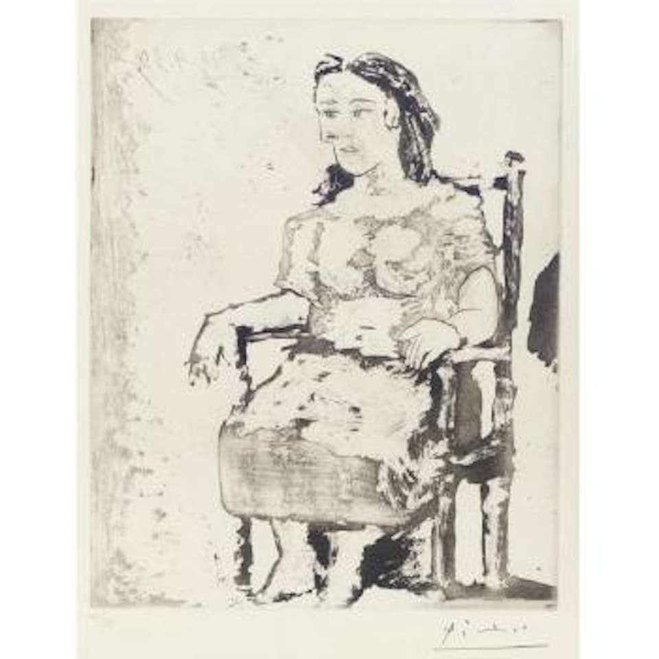 Caisse Ã  remords: La baignade, le sauvetage I, and femme au fauteuil II (B. 242, 244 and 318) by Pablo Picasso
