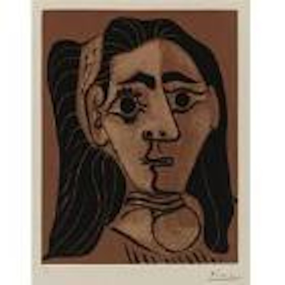 Femme aux cheveux flous (B. 1080; BA. 1297) by Pablo Picasso