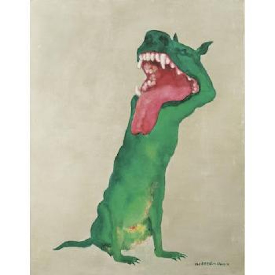 Green Dog Series by Zhou Chunya