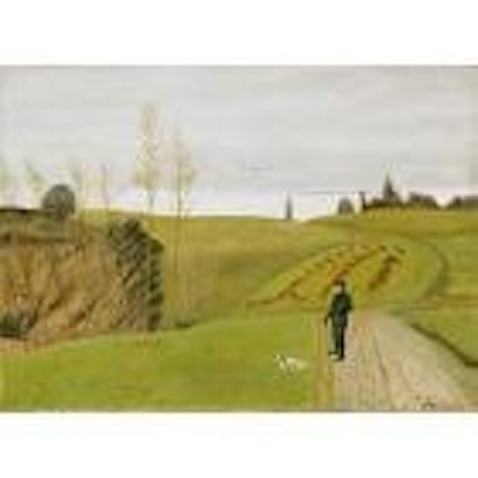 Dezemberstimmung mit Jäger by Adolf Dietrich