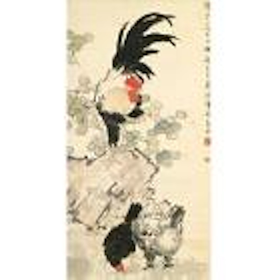 Chickens by Xu Beihong