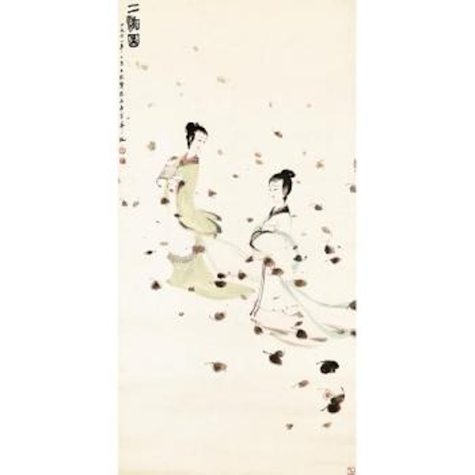 Two Beauties by Fu Baoshi