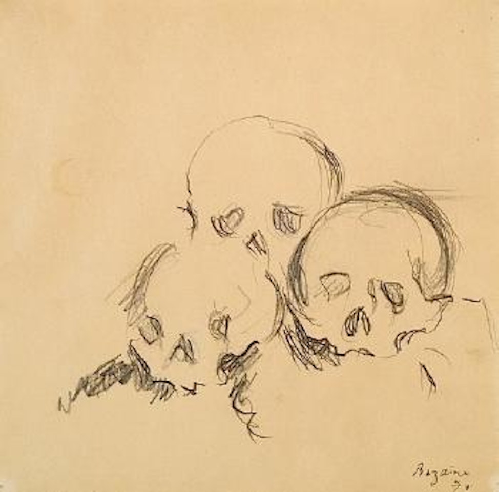 Trois Cranes, 1970 (D'apres Cezanne) by Jean René Bazaine