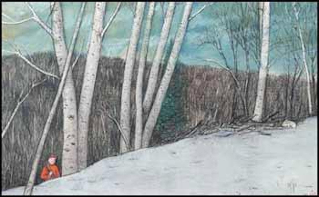 Hare Hunting on Warm Winter's Day, Renfrew County by William Kurelek