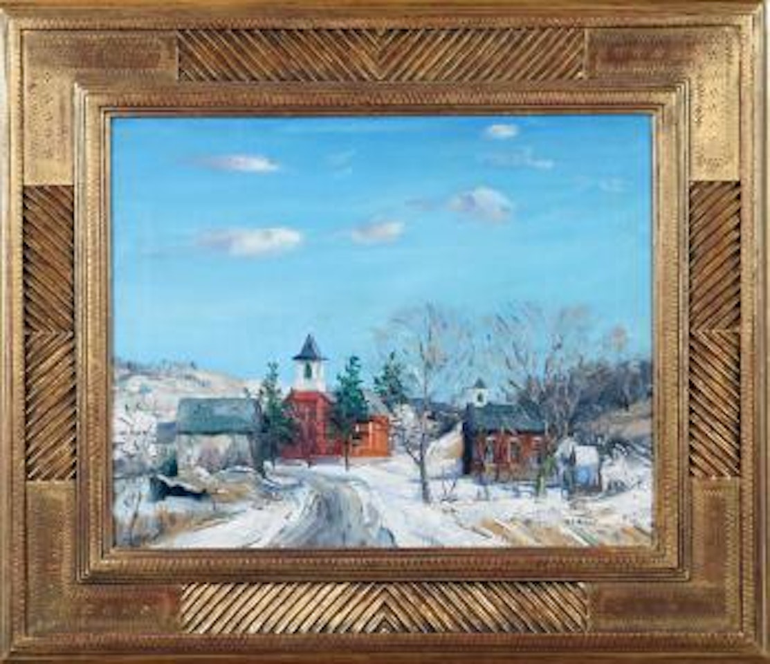 Winter landscape by Walter Emerson Baum