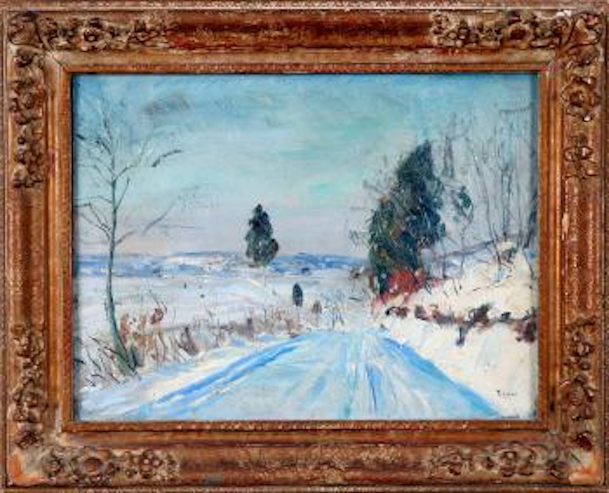 Winter landscape by Walter Emerson Baum