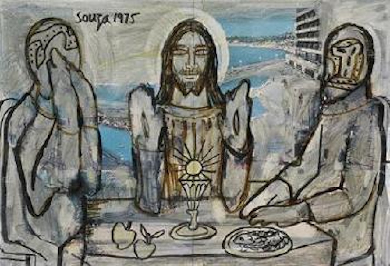 Supper at Emmaus by Francis Newton Souza