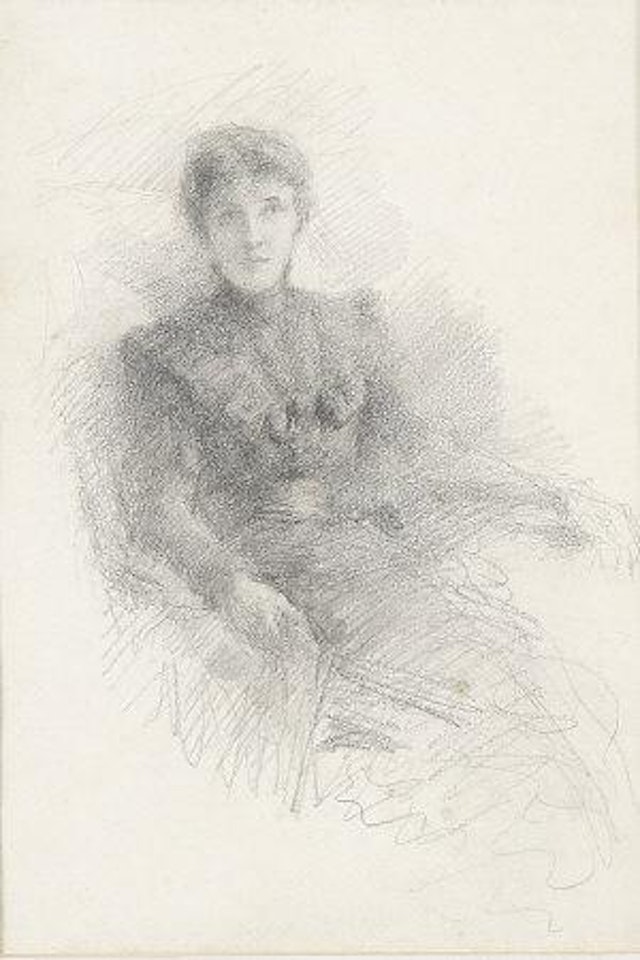 Portrait of a Lady, possibly Máire Ní Sculligh (Mary Walker - The Abey Actress and Dun Emer Guild Employee) by John Butler Yeats
