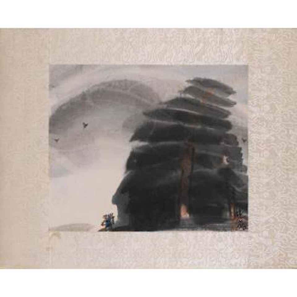 Personnage sous un arbre by Lin Fengmian