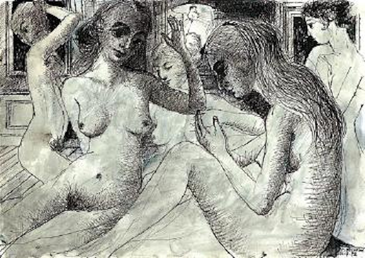 Femmes en conversation by Paul Delvaux