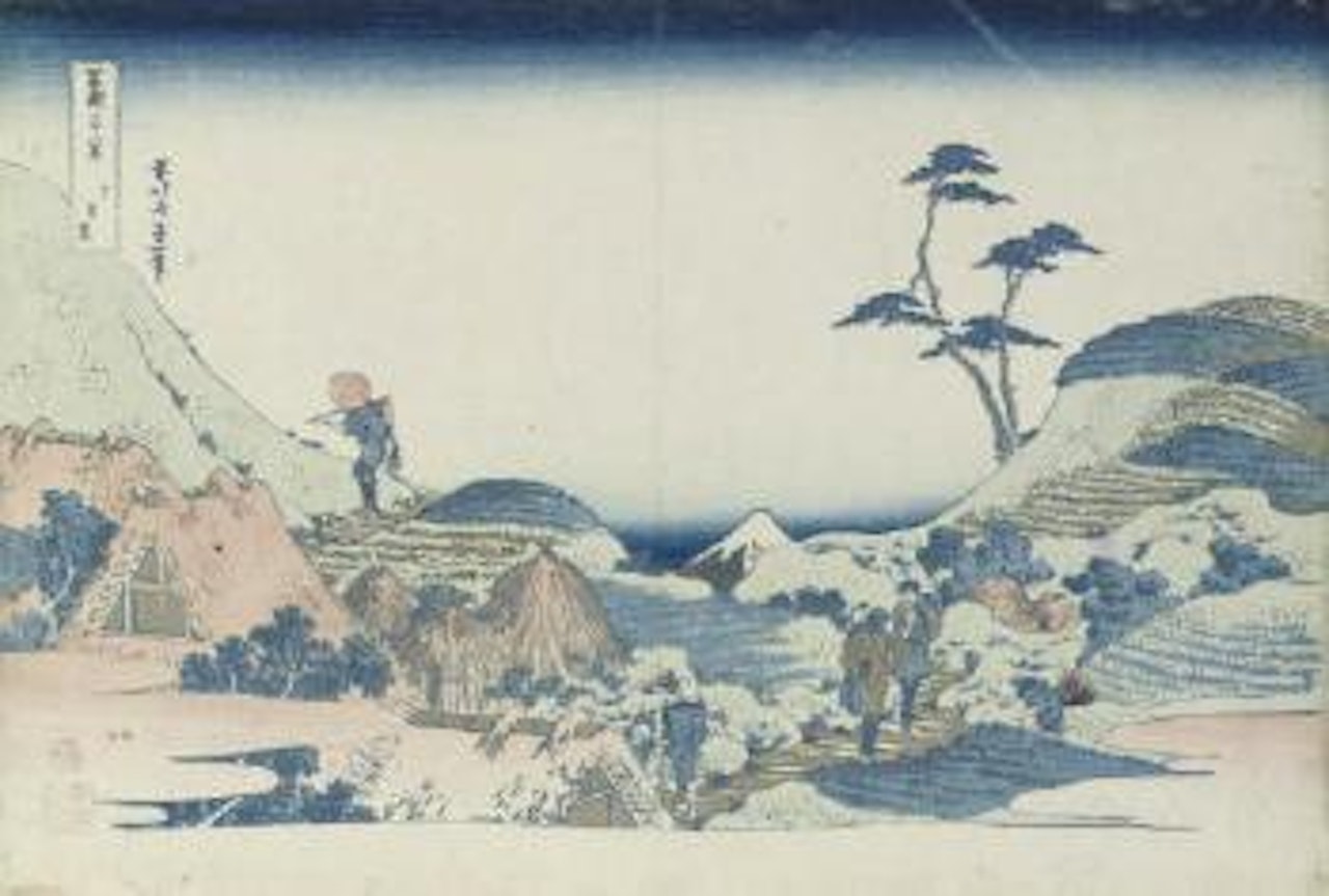 Oji Shozoku enoki Omisoka no kitsunebi [Foxfires at the Shozoku Tree at Oji on New Year's Eve] by Utagawa Hiroshige
