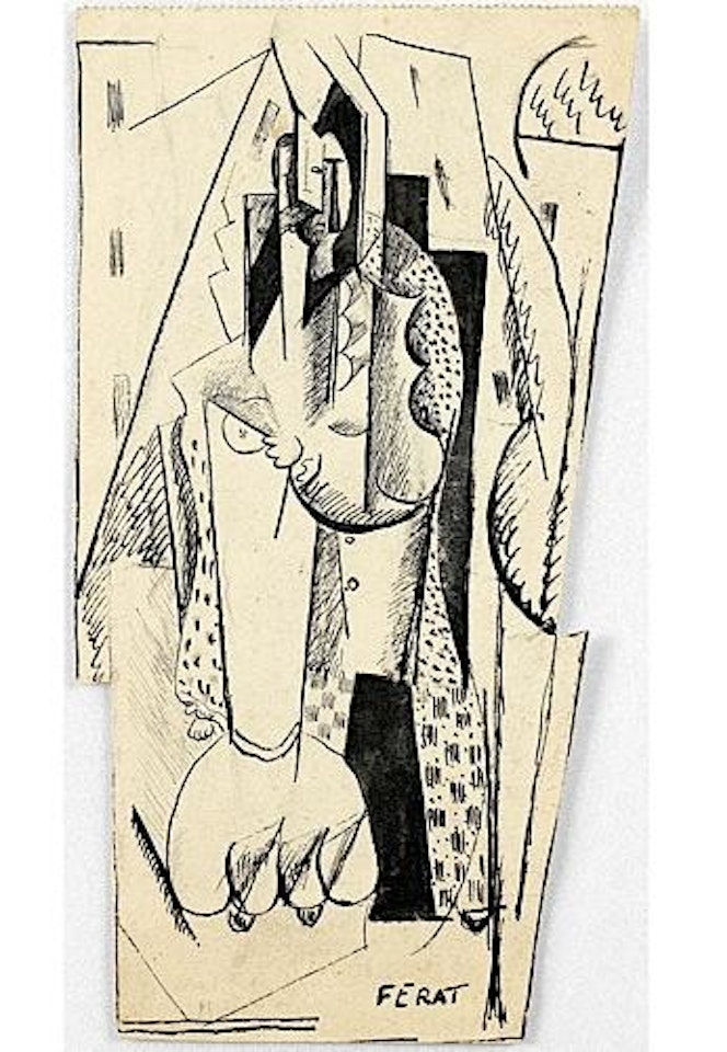 Illustration pour Les Mamelles de Tiresias: Arlequin a la guitare by Serge Férat