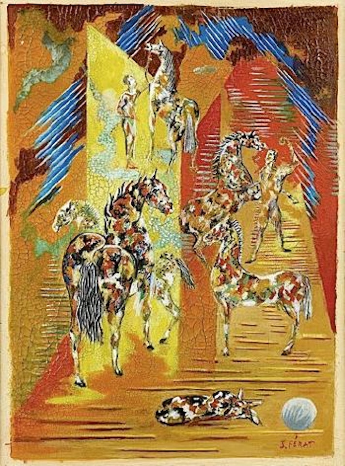 Cirque, chevaux by Serge Férat