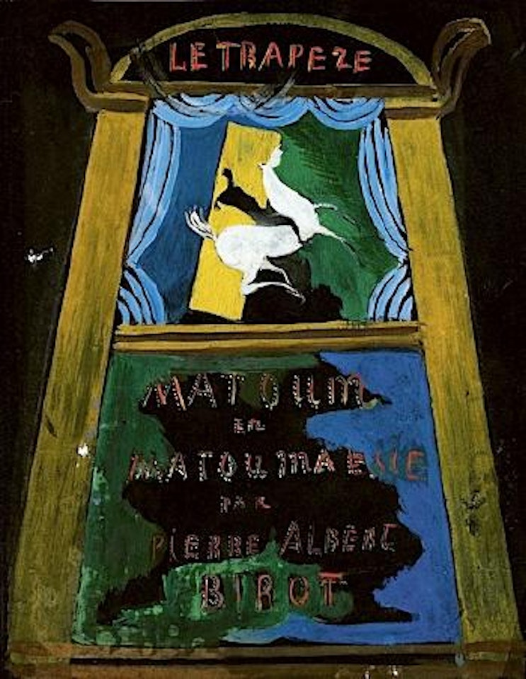 Project de rideaux de theatre pour Matoum en Matoumoisie par Pierre Albert-Birot au theatre le trapeze by Serge Férat
