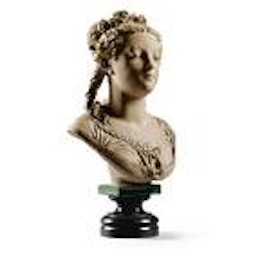 Femme aux Roses (Bust of a woman with roses in her hair) by Albert-Ernest Carrier-Belleuse
