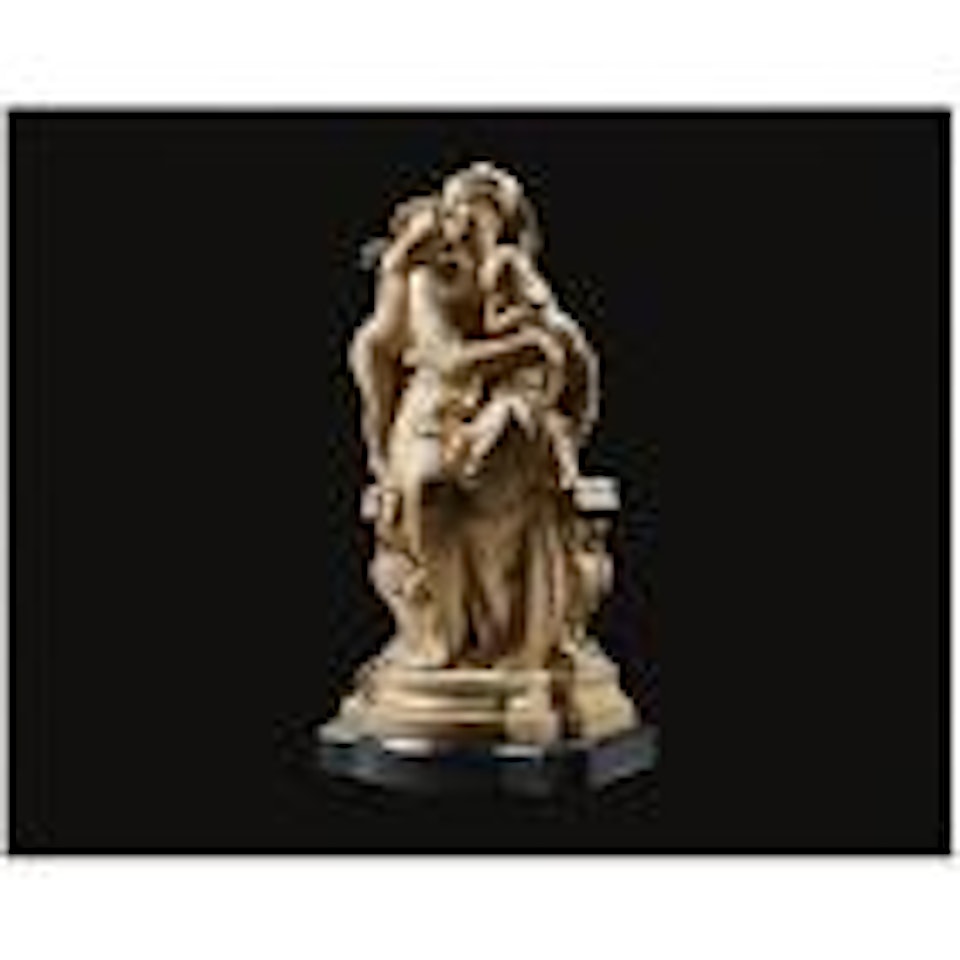 Entre Duex Amours (A woman seated between two putti) by Albert-Ernest Carrier-Belleuse