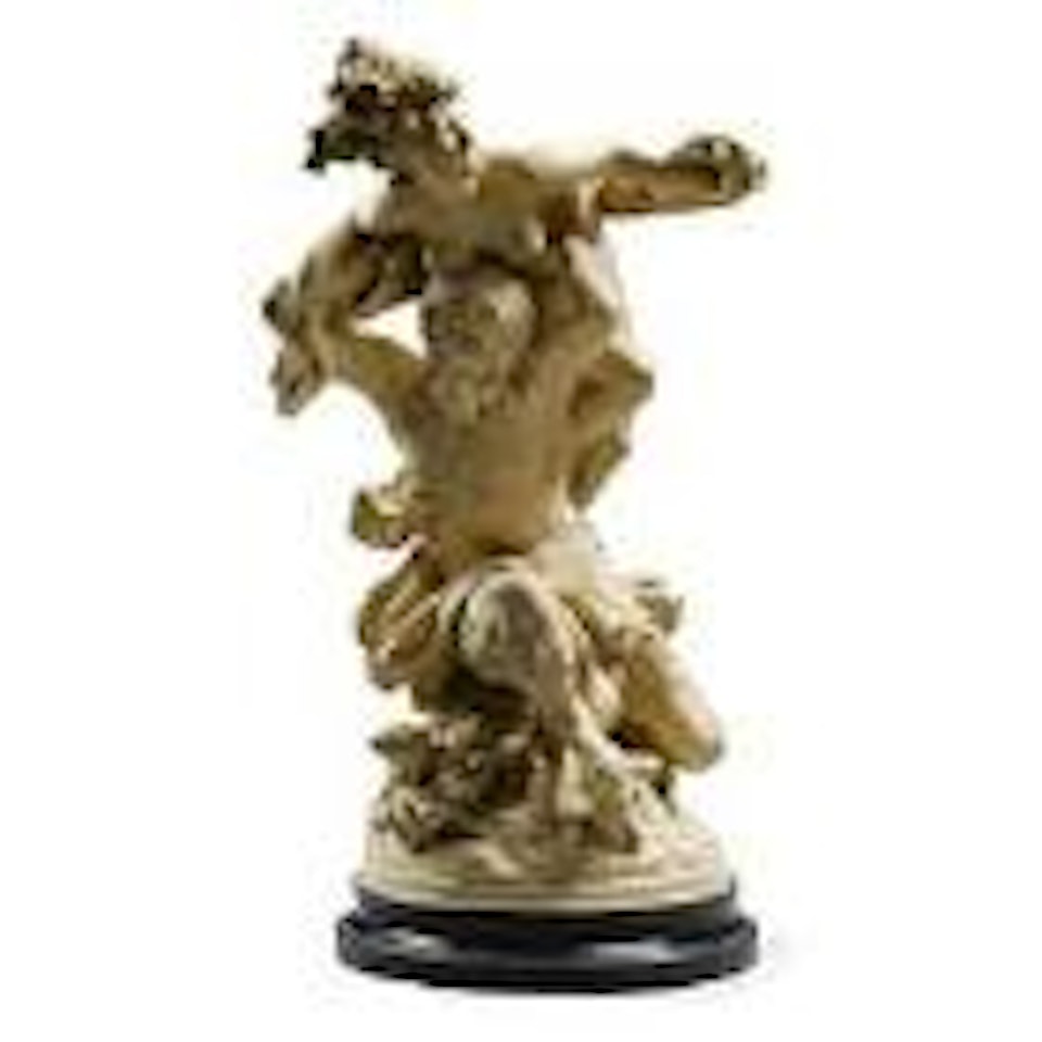 Faune enlevant une nymphe (A faun supporting a nymph) by Albert-Ernest Carrier-Belleuse