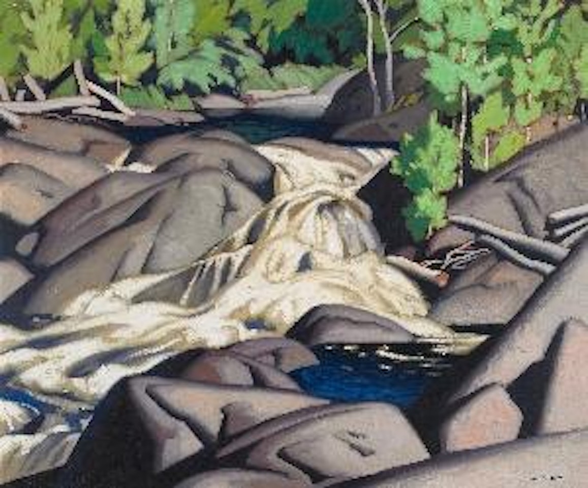 The little waterfall by Alfred Joseph Casson