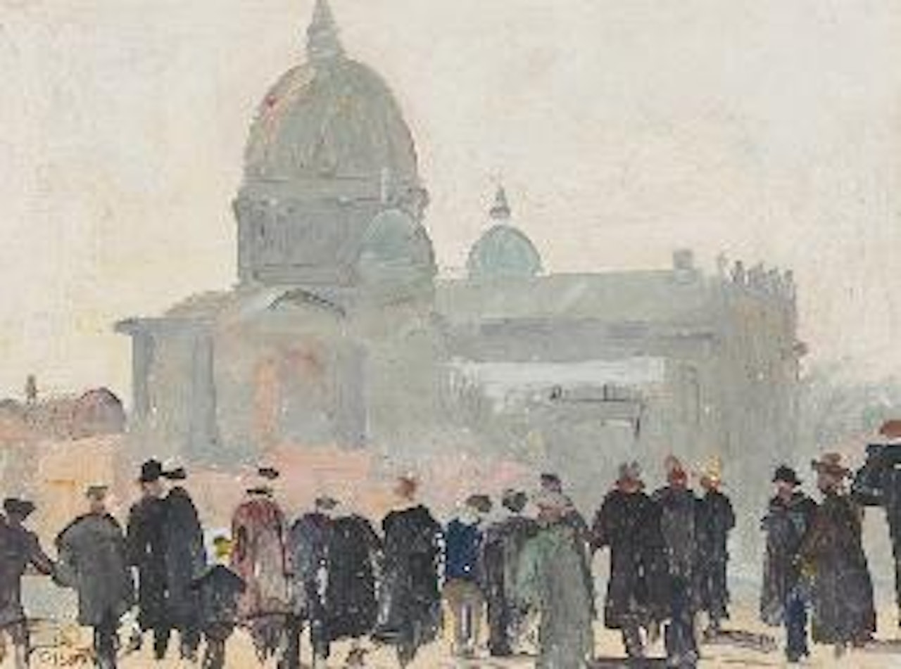 Spectators, terminal station, Montreal by Robert Pilot