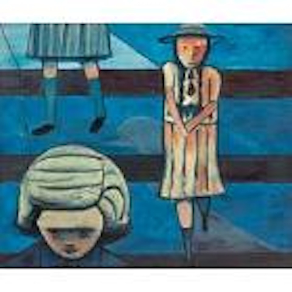 The stairs by Charles Blackman