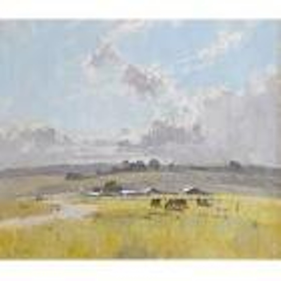 Landscape with cattle and farm buildings by Theodore Penleigh Boyd