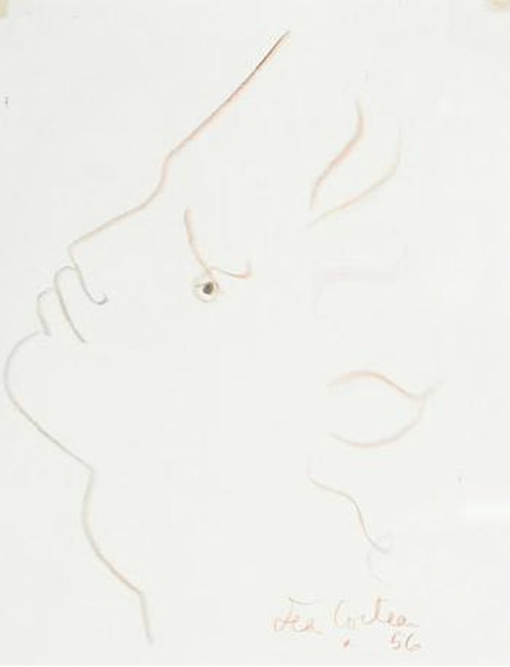 Head of a faune by Jean Cocteau