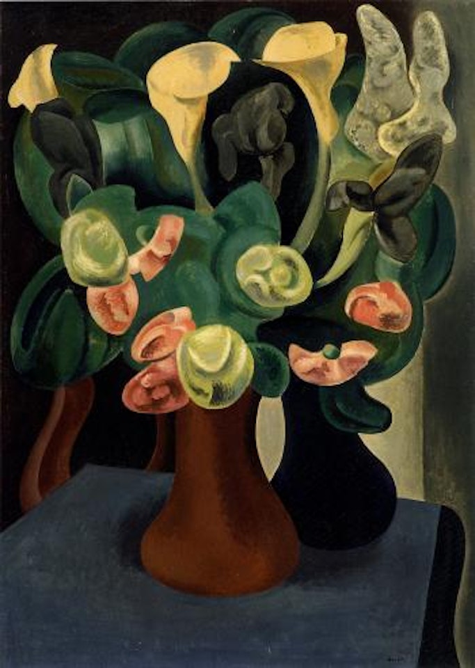 Fleurs (Claisse 728, there dated 1936) by Auguste Herbin