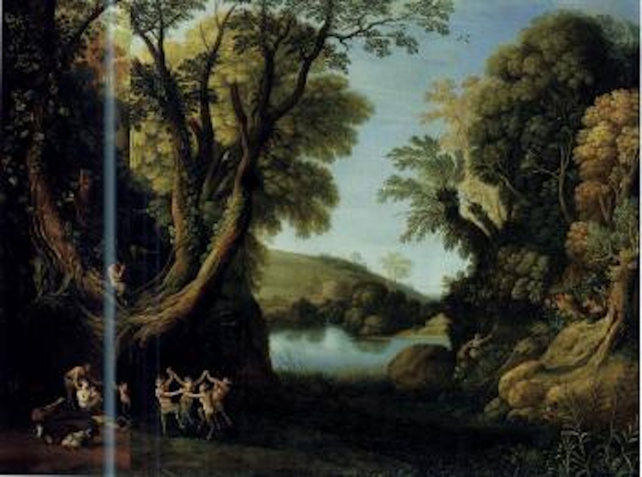 Waldlandschaft mit Faunen by Pietro Paolo Bonzi by Paul Bril