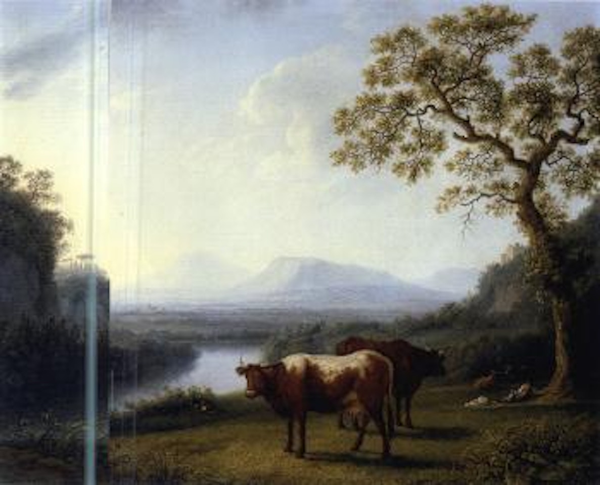 Weite Landschaft mit Blick auf den Volturno by Jacob Philipp Hackert