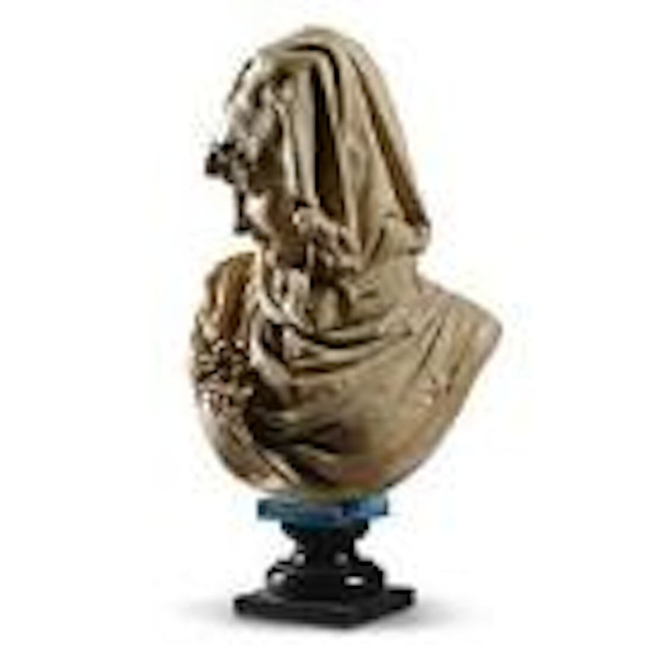 Hiver (An allegorical bust of Winter) by Albert-Ernest Carrier-Belleuse