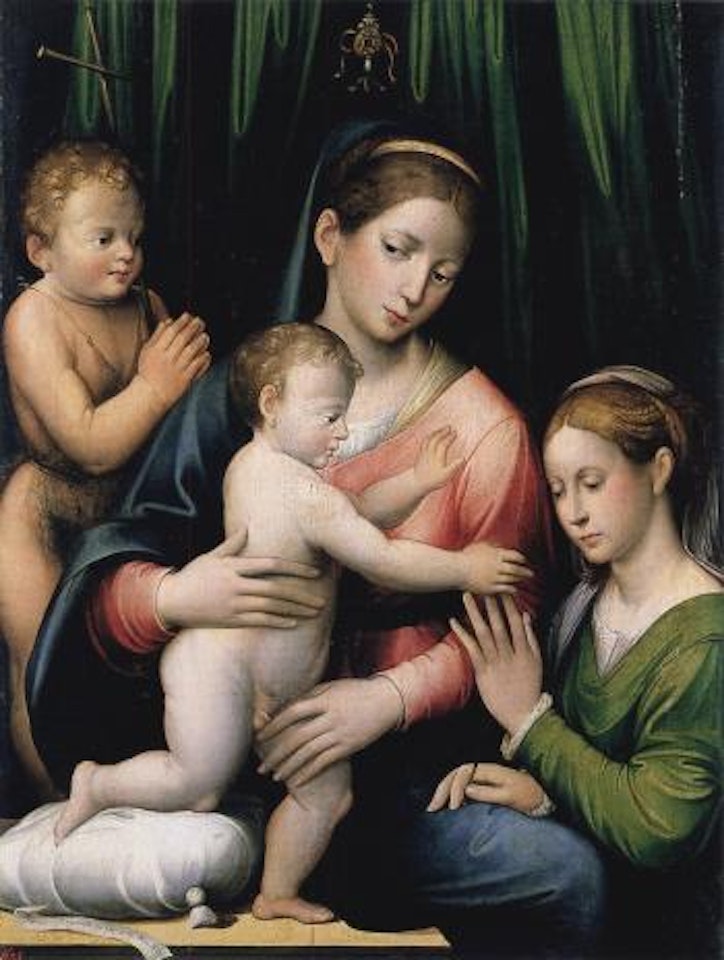 Die mystische Vermählung der Hl. Katharina by Francesco Zaganelli