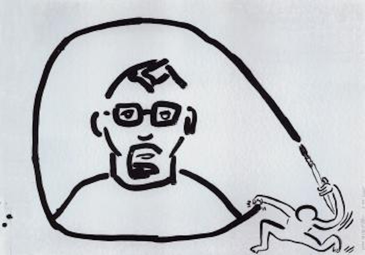 Ohne Titel (Self-Portrait) by Keith Haring