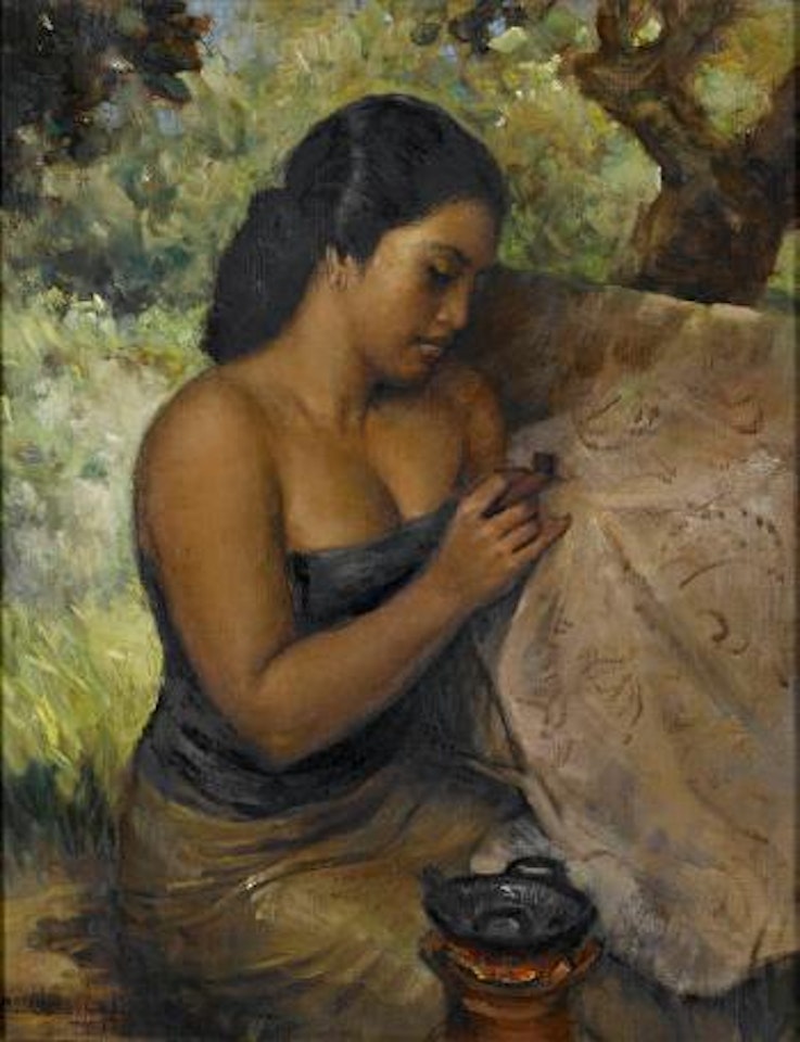 An Indonesian beauty by Raden Basoeki Abdullah
