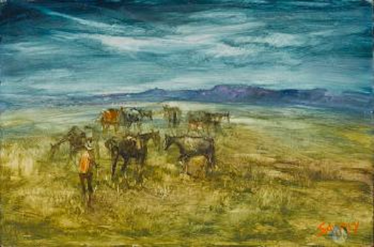 Looking for the bell mare by Hugh Sawrey