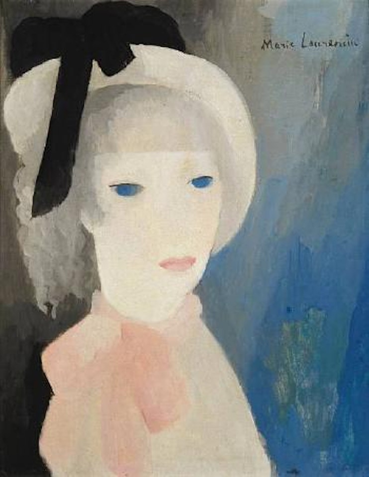 La jeune fille au chapeau by Marie Laurencin