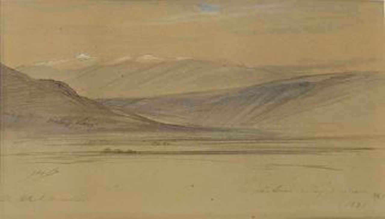 The Black Mountain, Cephalonia by Edward Lear