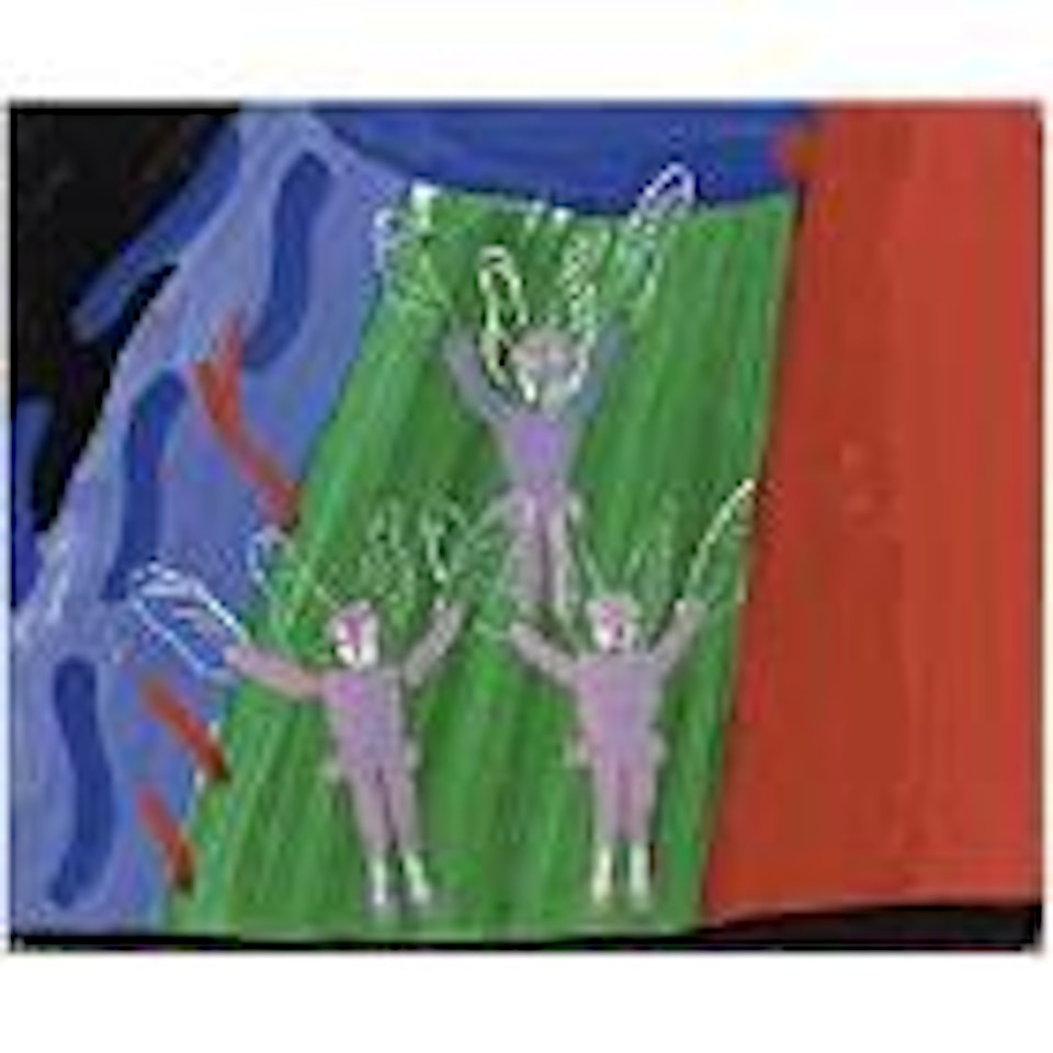 Three Dragon Flies in the Garden by David Hockney