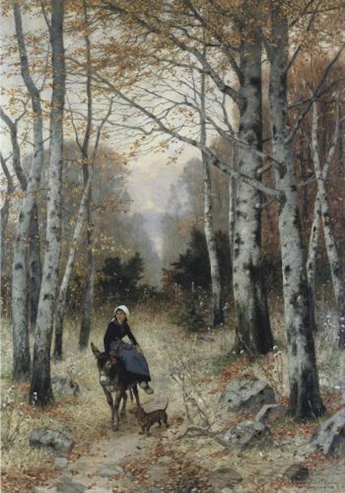 Die einsame Reiterin by Hubert Salentin