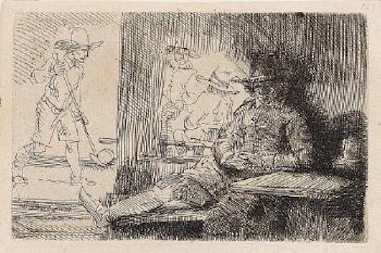 The Game of Golf (Bartsch 125) by Attributed to Rembrandt Harmensz van Rijn