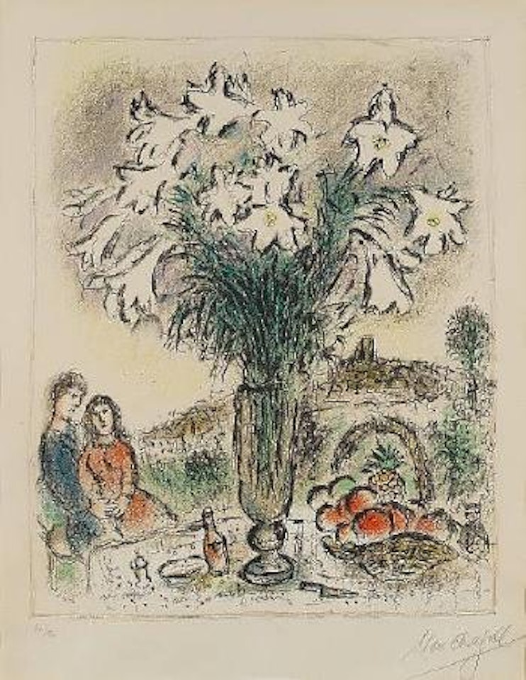 Les Arums (Mourlot 748) by Marc Chagall