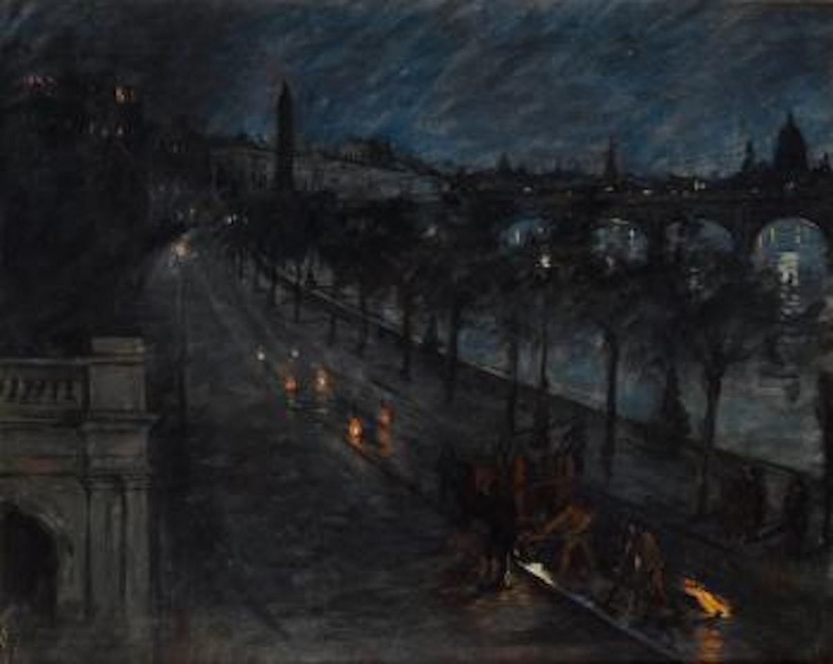 Nightshift on the Embankment by Stanhope Alexander Forbes