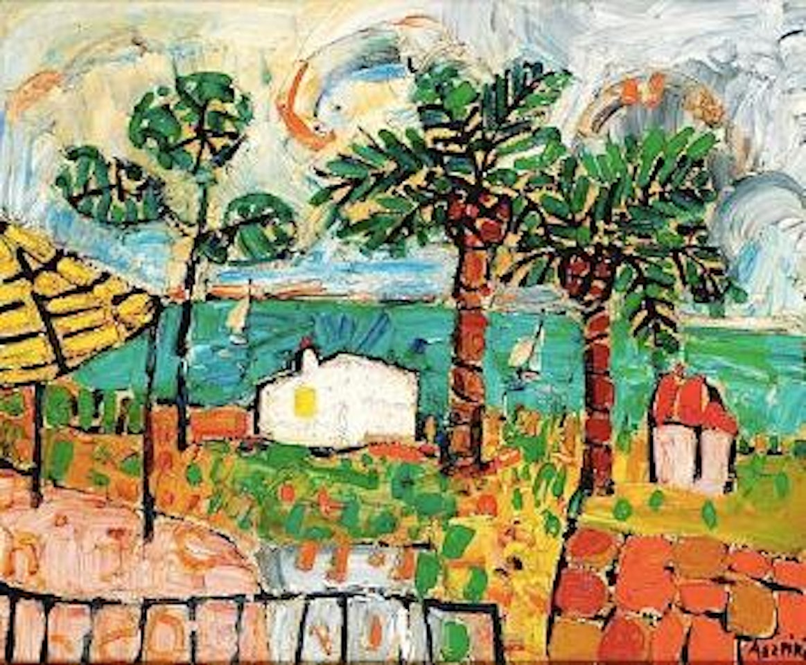 La baie de Saint-Tropez vue de beauvallon by Paul Aizpiri
