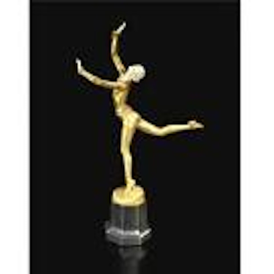 A figure of a dancing girl by Ferdinand Preiss
